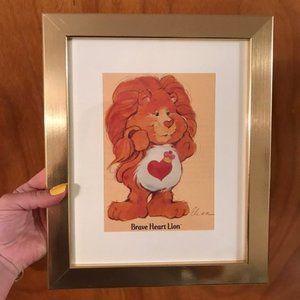 Care Bear Cousins Brave Heart Lion Framed Picture